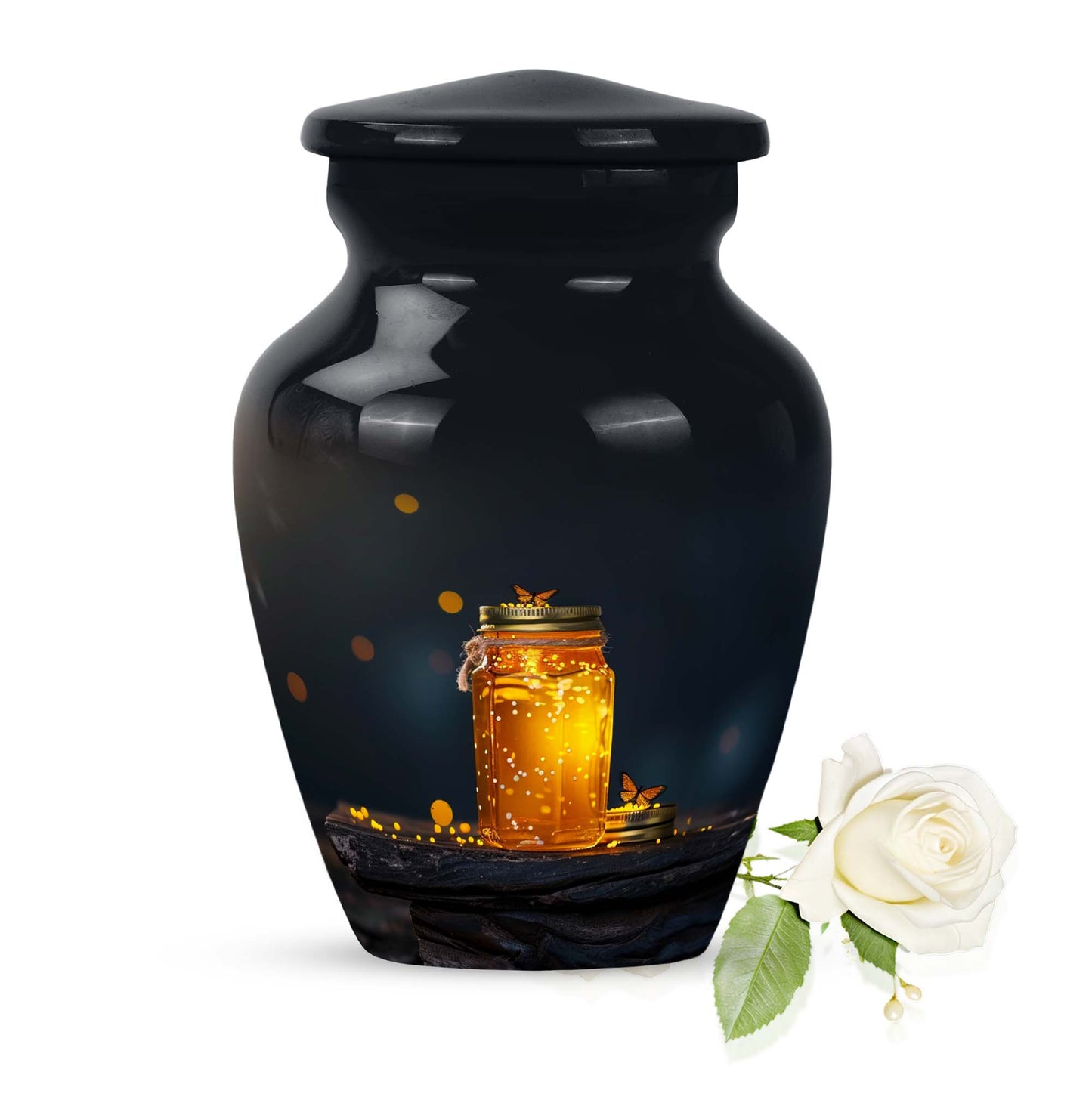 classic honey pot urn for adult ashes