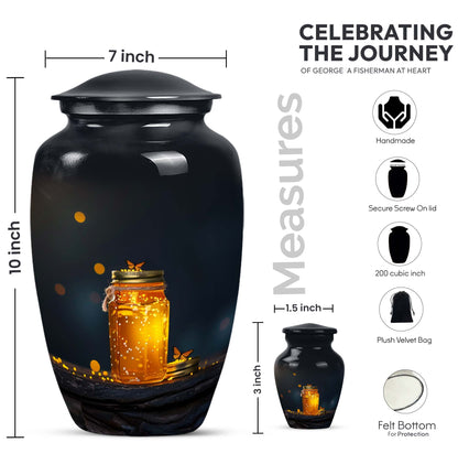 classic honey pot urn for adult ashes