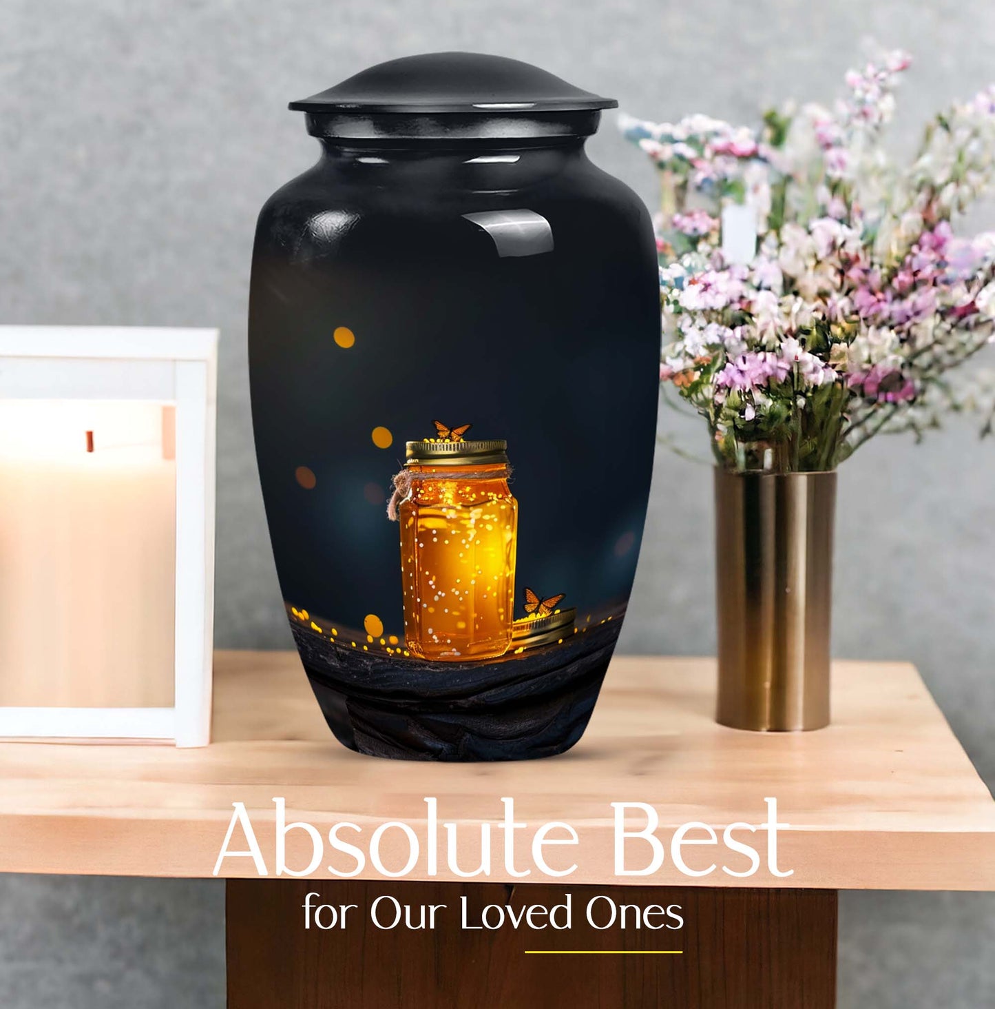 classic honey pot urn for adult ashes