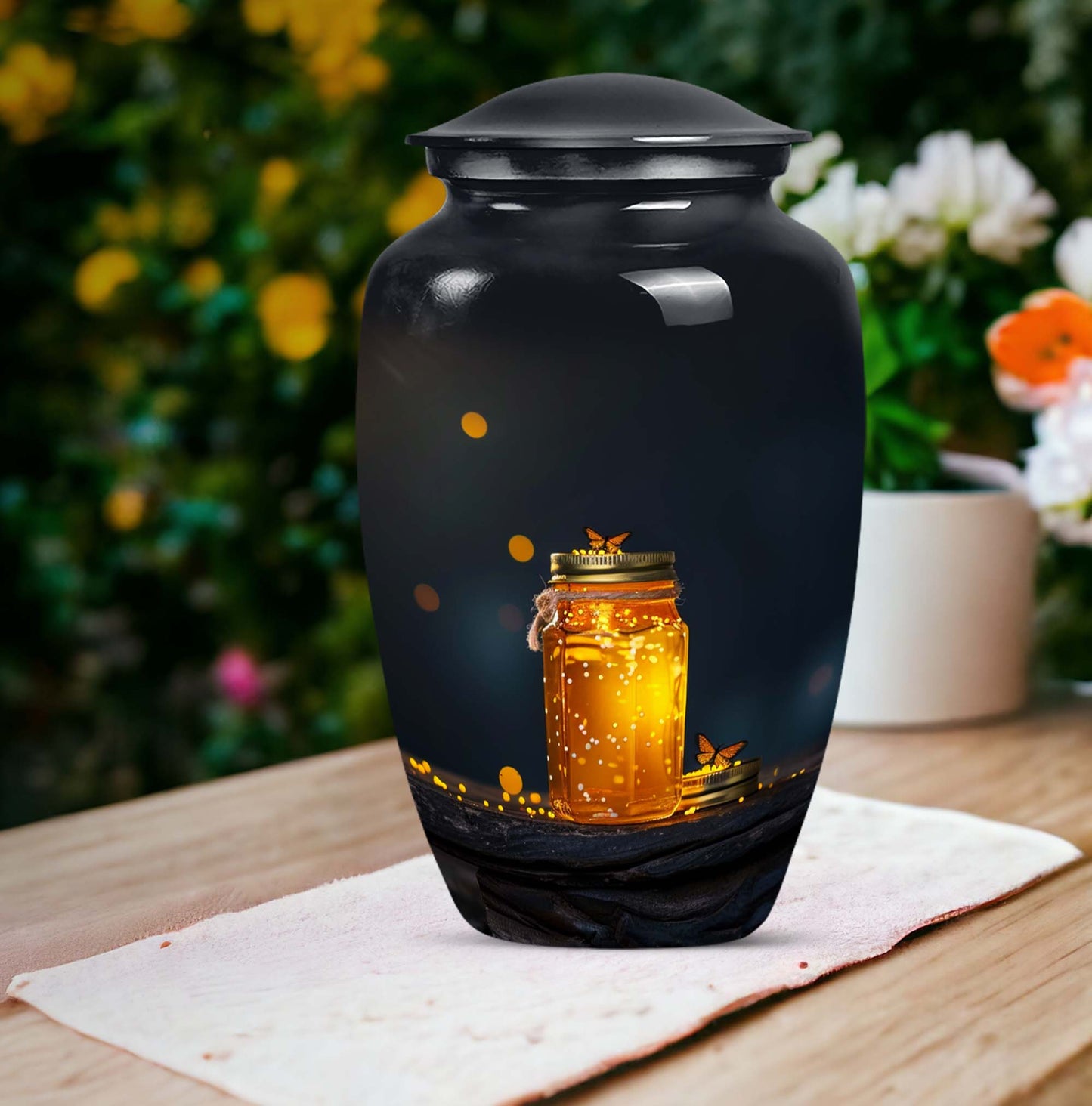 classic honey pot urn for adult ashes