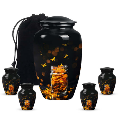10-inch Honey pot Urn depiction, abstract 