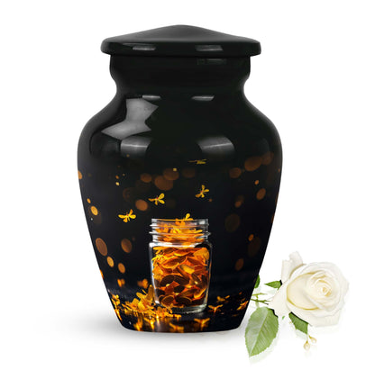10-inch Honey pot Urn depiction, abstract 