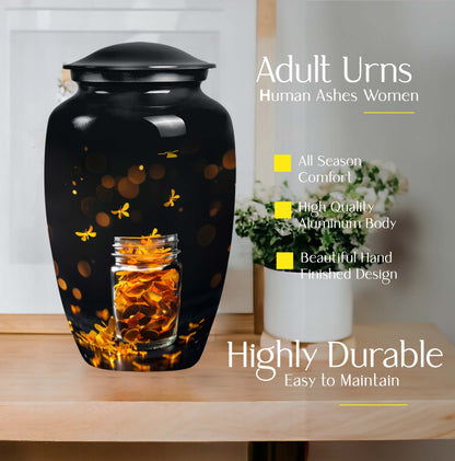 10-inch Honey pot Urn depiction, abstract 