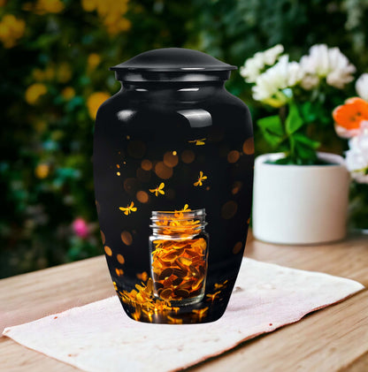 10-inch Honey pot Urn depiction, abstract 