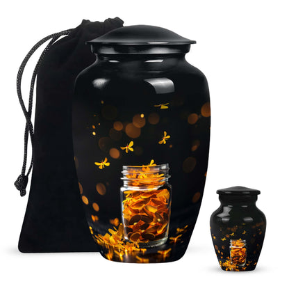 10-inch Honey pot Urn depiction, abstract 