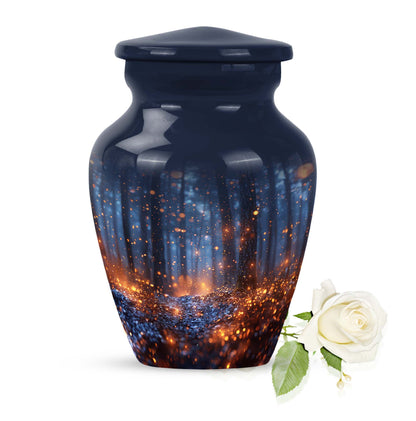 10-inch Twilight Forest Cremation Urn, personalized adult