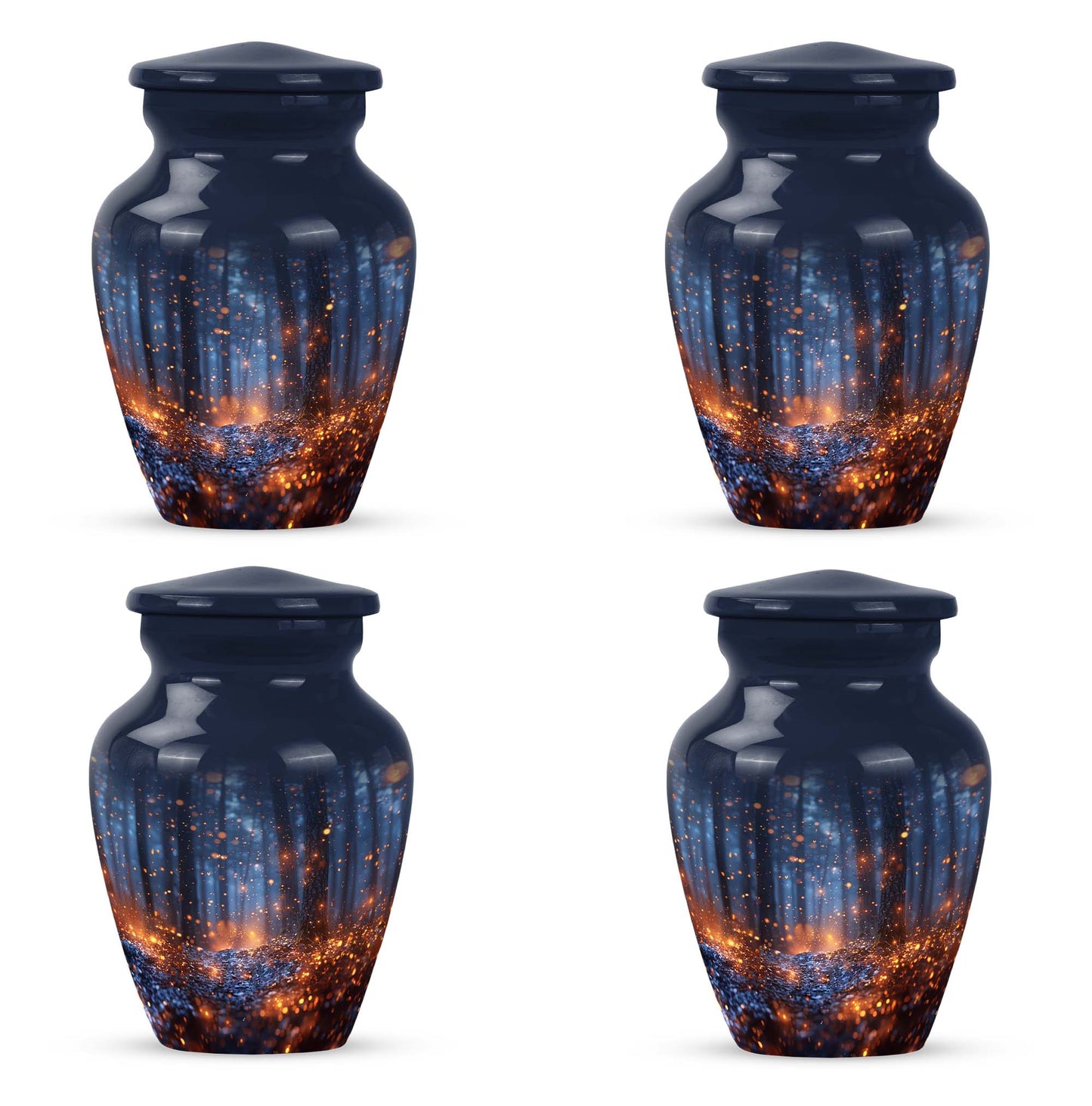 10-inch Twilight Forest Cremation Urn, personalized adult