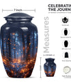 10-inch Twilight Forest Cremation Urn, personalized adult