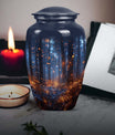 10-inch Twilight Forest Cremation Urn, personalized adult
