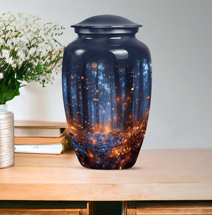 10-inch Twilight Forest Cremation Urn, personalized adult