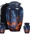 10-inch Twilight Forest Cremation Urn, personalized adult