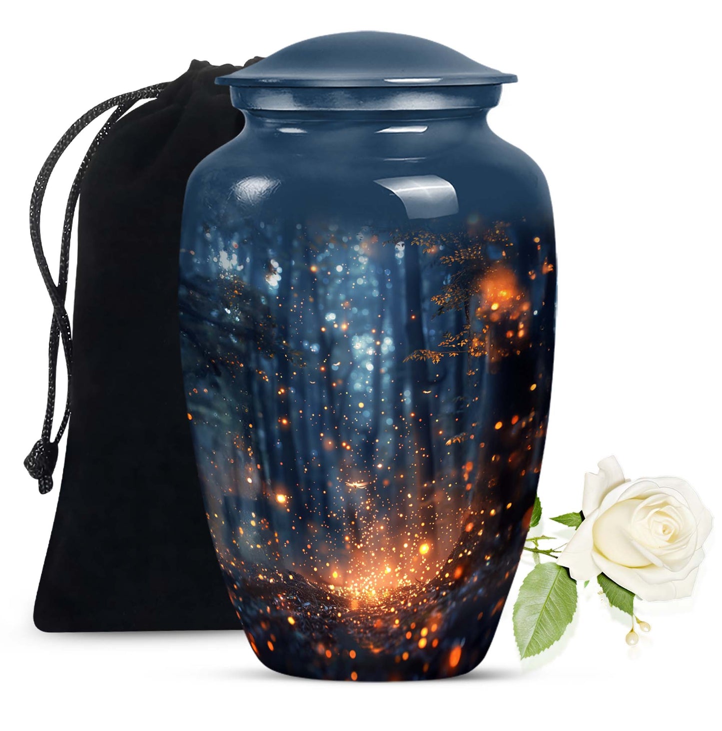 10 inch twilight forest Urn, durable aluminium classic urn.