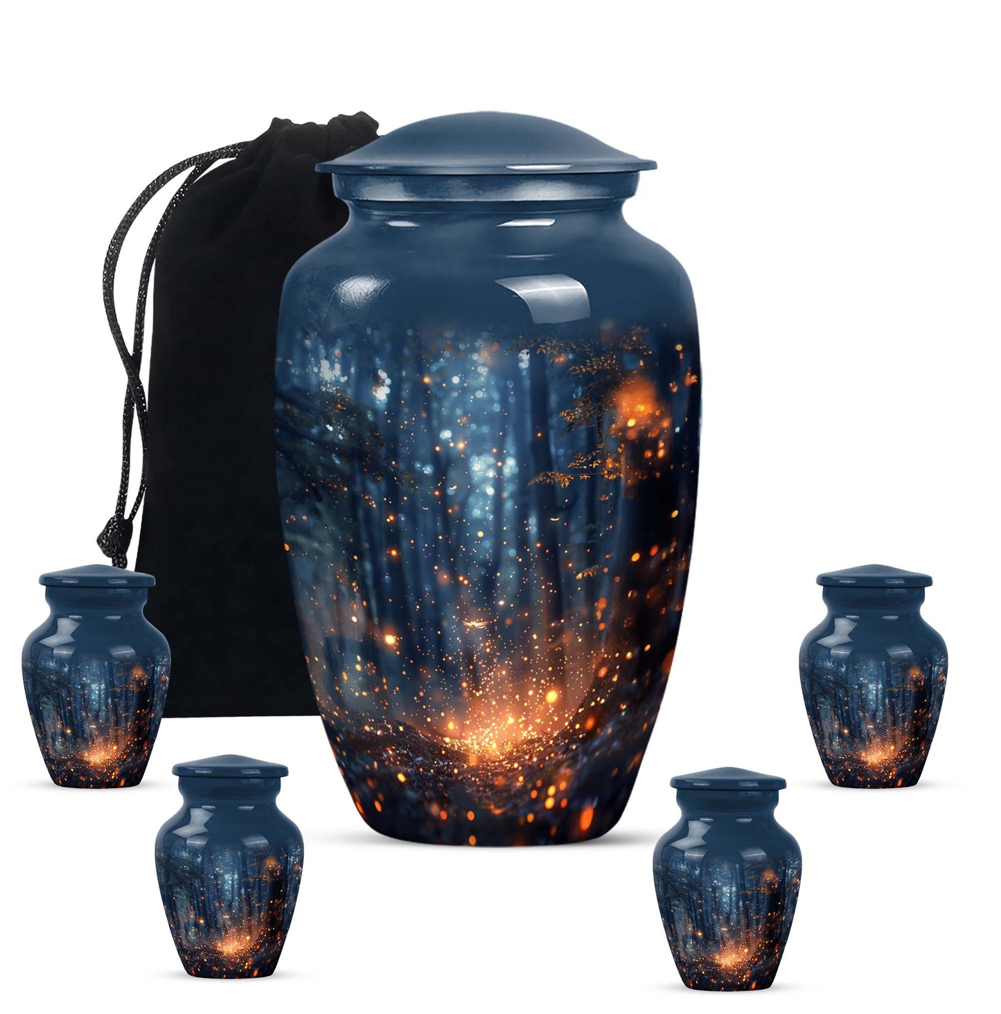 10 inch twilight forest Urn, durable aluminium classic urn.