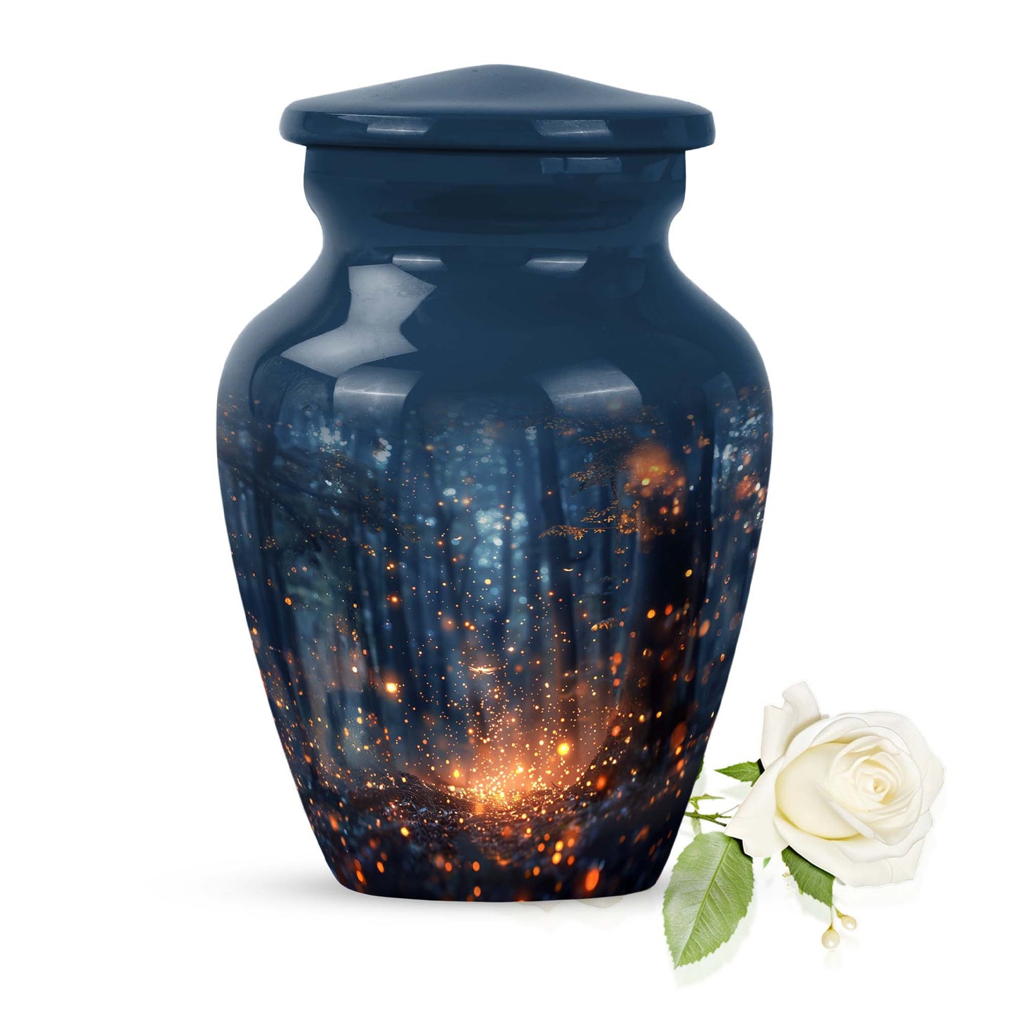 10 inch twilight forest Urn, durable aluminium classic urn.