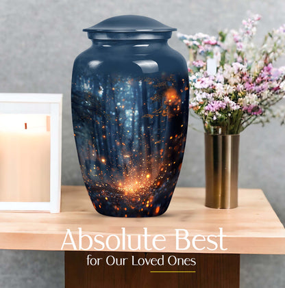 10 inch twilight forest Urn, durable aluminium classic urn.