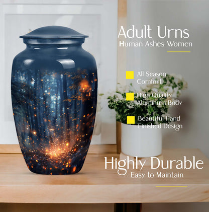 10 inch twilight forest Urn, durable aluminium classic urn.