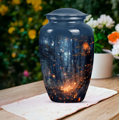 10 inch twilight forest Urn, durable aluminium classic urn.