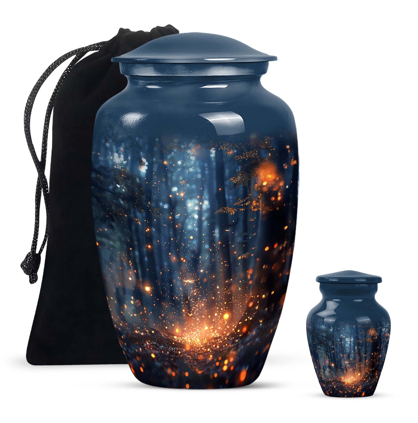 10 inch twilight forest Urn, durable aluminium classic urn.