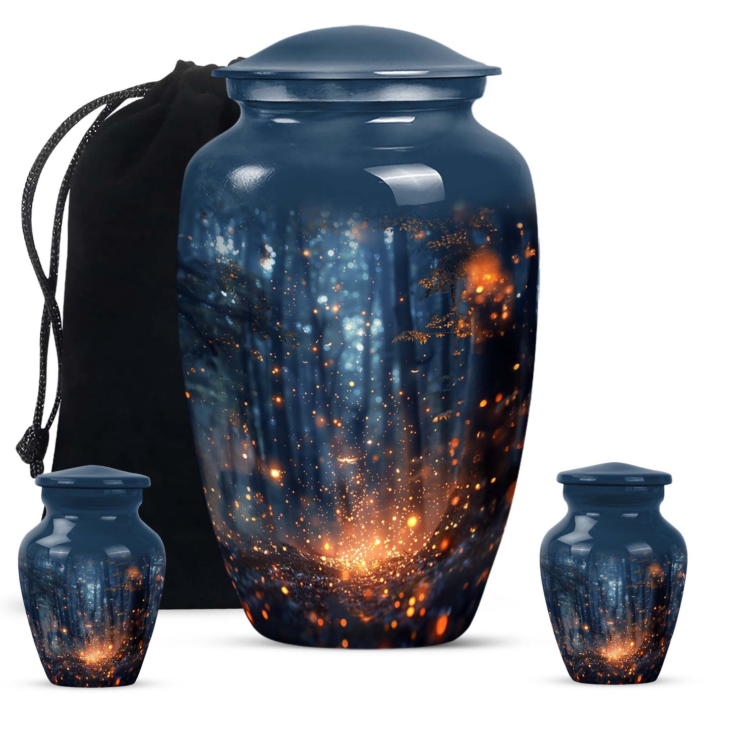 10 inch twilight forest Urn, durable aluminium classic urn.