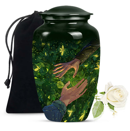 10-inch classic urn, crafted from , for adult human ashes