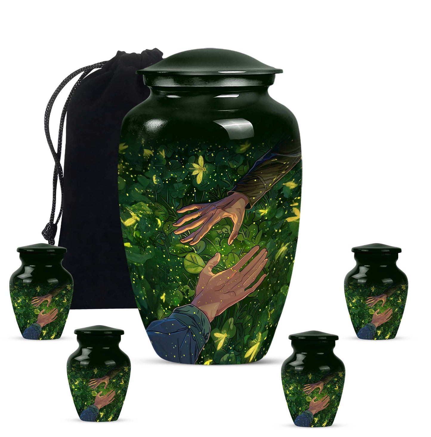 10-inch classic urn, crafted from , for adult human ashes