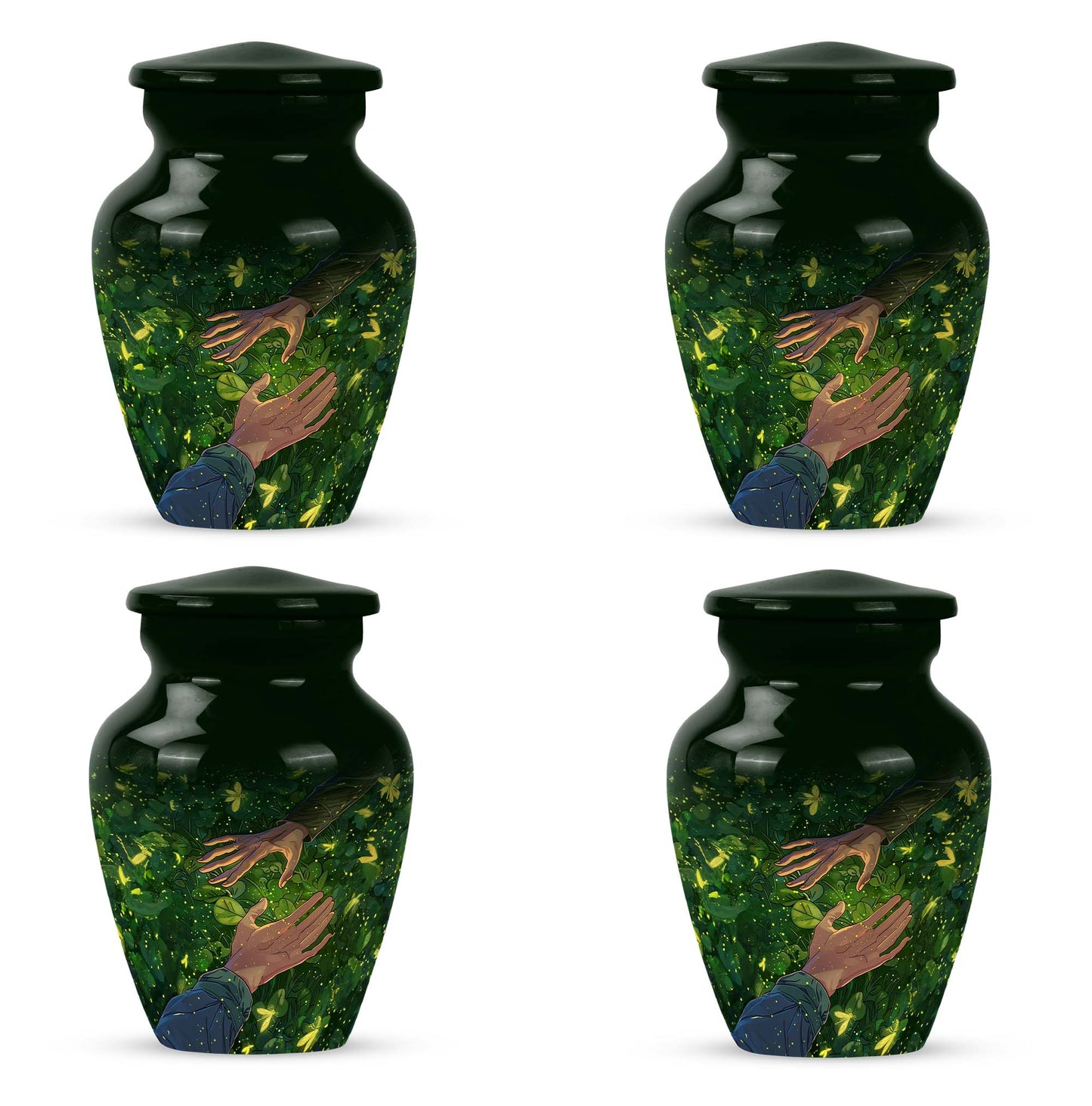 10-inch classic urn, crafted from , for adult human ashes