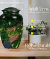10-inch classic urn, crafted from , for adult human ashes