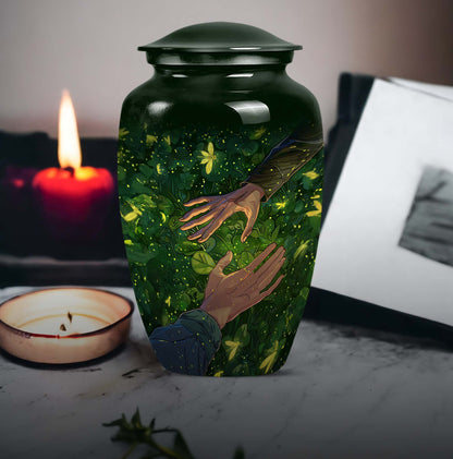 10-inch classic urn, crafted from , for adult human ashes
