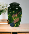 10-inch classic urn, crafted from , for adult human ashes