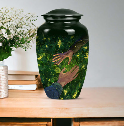 10-inch classic urn, crafted from , for adult human ashes