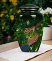 10-inch classic urn, crafted from , for adult human ashes