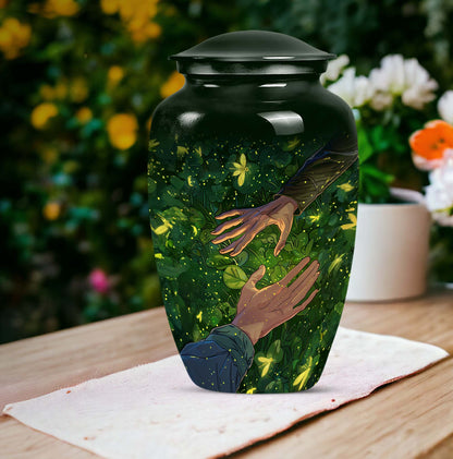 10-inch classic urn, crafted from , for adult human ashes