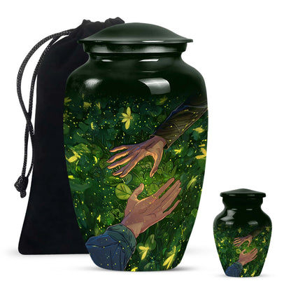 10-inch classic urn, crafted from , for adult human ashes