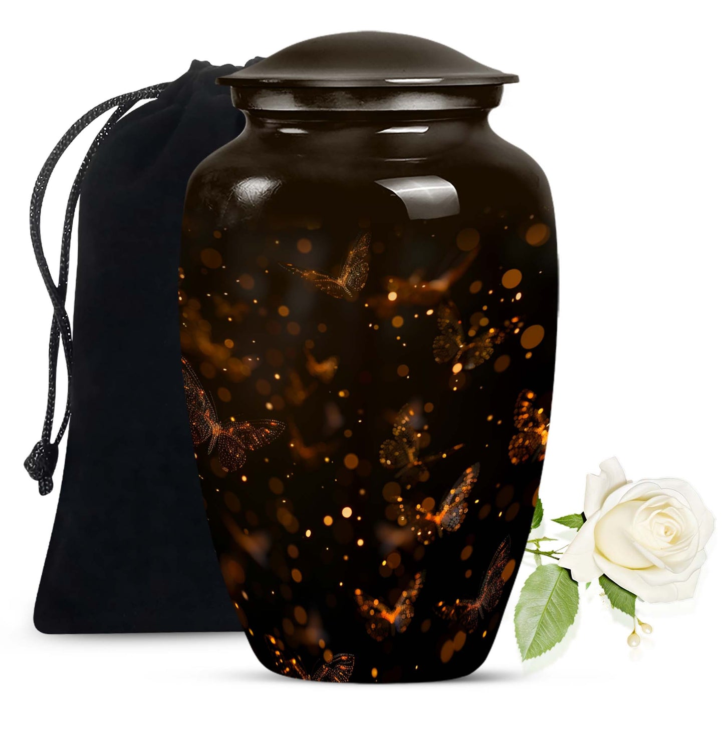 10-Inch twilight forest urn.