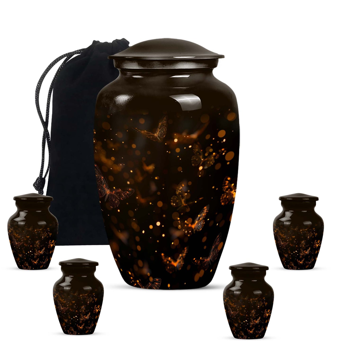 10-Inch twilight forest urn.