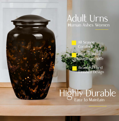 10-Inch twilight forest urn.