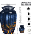 10-inch twilight forest urn, 
