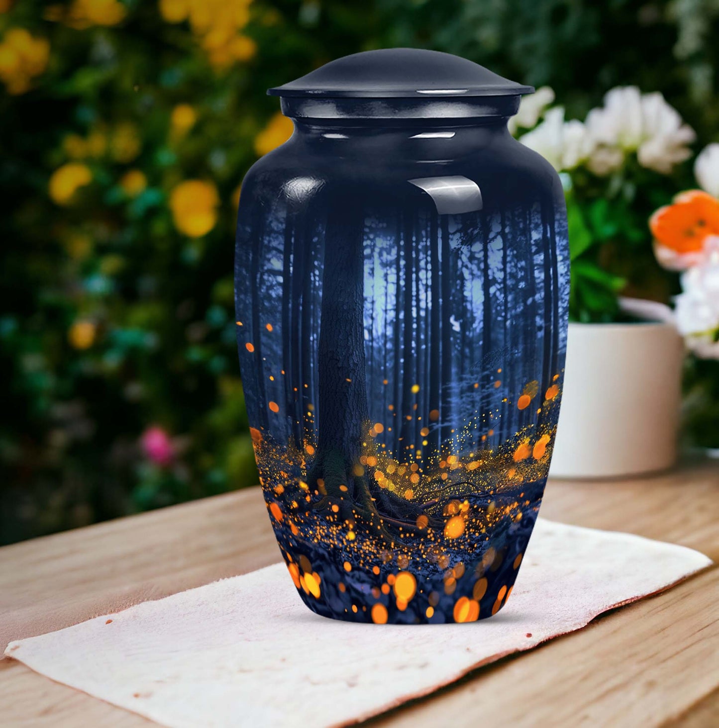 10-inch twilight forest urn, 