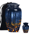 10-inch twilight forest urn, 