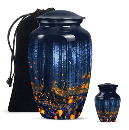10-inch twilight forest urn, 