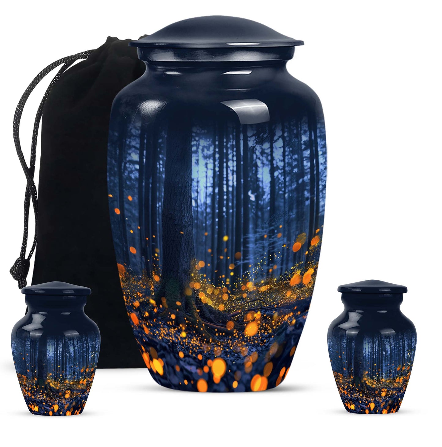 10-inch twilight forest urn, 