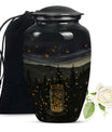 Classic 10-inch Twilight Forest Urn for cremation ashes, 