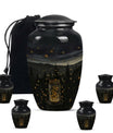 Classic 10-inch Twilight Forest Urn for cremation ashes, 