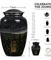 Classic 10-inch Twilight Forest Urn for cremation ashes, 