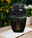 Classic 10-inch Twilight Forest Urn for cremation ashes, 