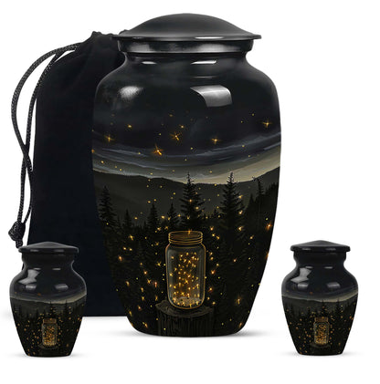 Classic 10-inch Twilight Forest Urn for cremation ashes, 