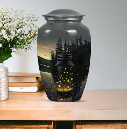 Classic, 10-inch, aluminium honey pot urn.