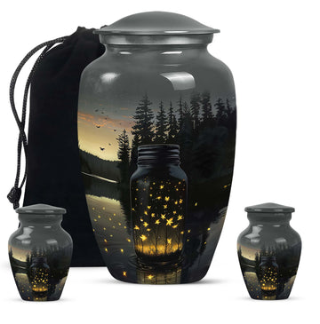 Large Urn with 2 Mini Urn