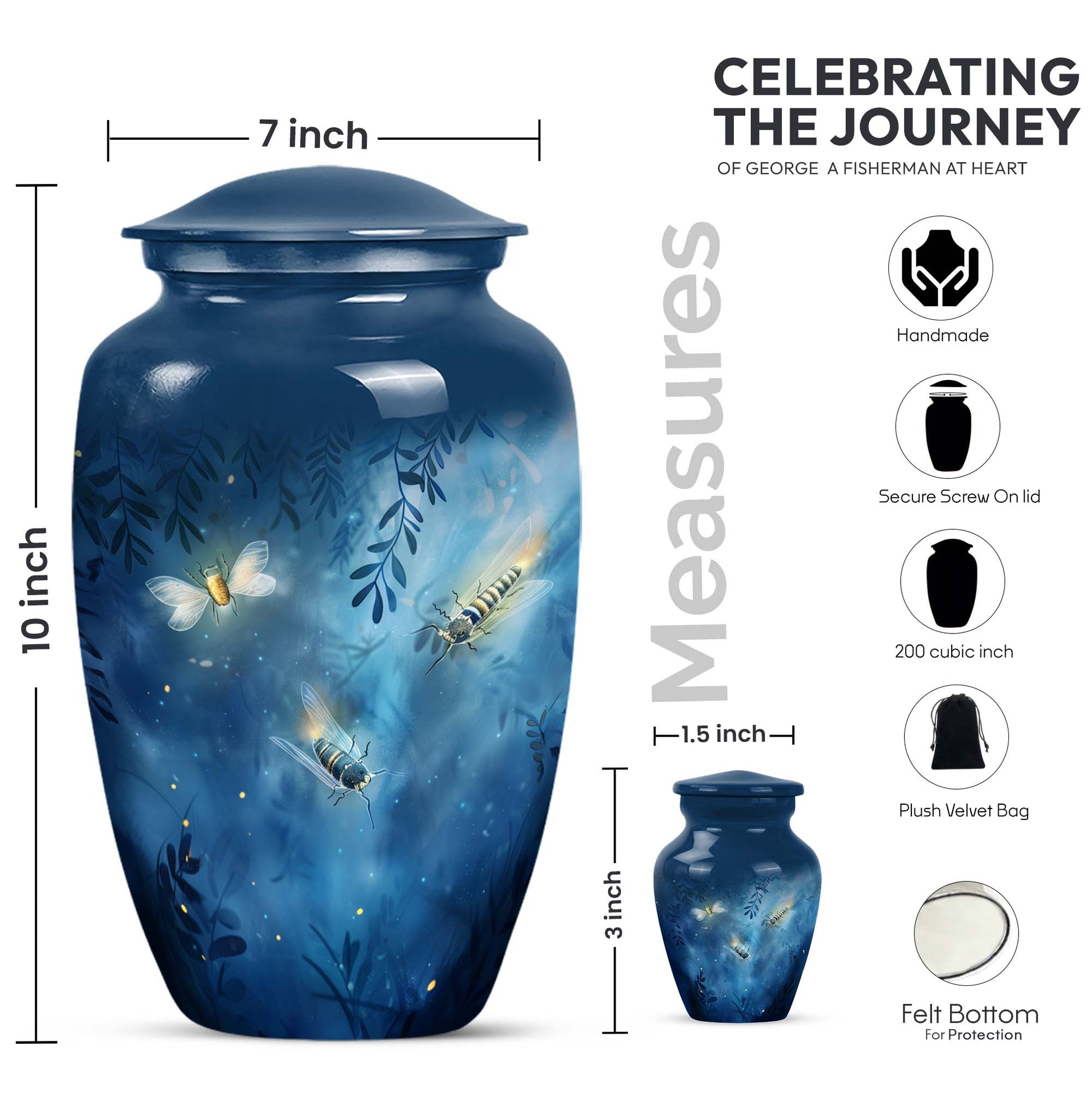 butterfly urn for women's ashes