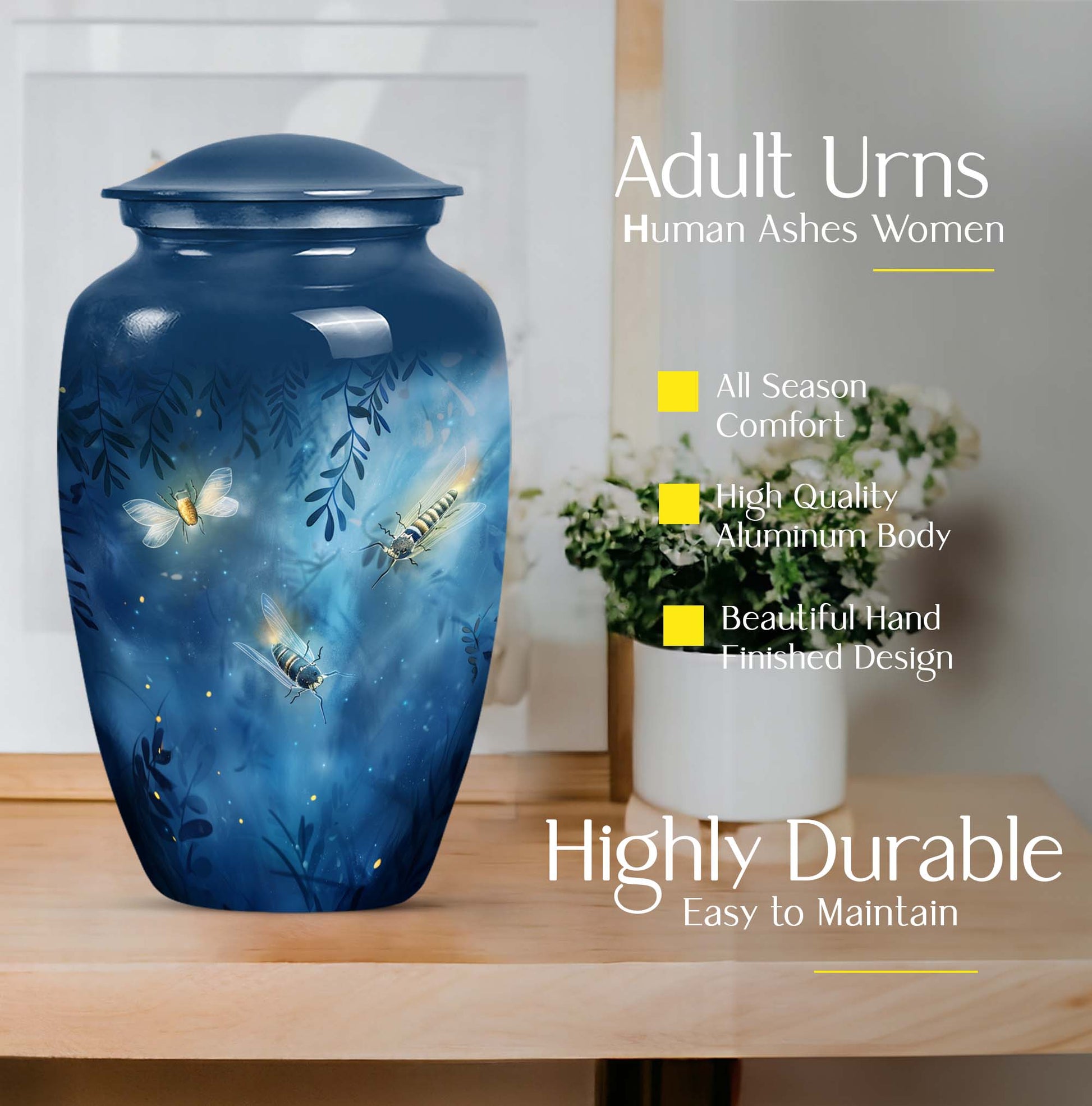 butterfly urn for women's ashes